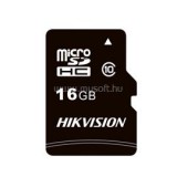 Hikvision MicroSD kártya - 16GB microSDHCT, Class 10 and UHS-I, TLC (R/W Speed 92/20 MB/s) (HS-TF-C1(STD)/16G/ADAPTER)