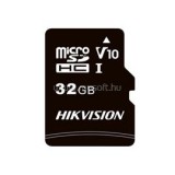 Hikvision MicroSD kártya - 32GB microSDHCT, Class 10 and UHS-I, TLC ,V10 (R/W Speed 92/20 MB/s) (HS-TF-C1(STD)/32G/ADAPTER)