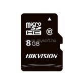 Hikvision MicroSD kártya - 8GB microSDHCT, Class 10 and UHS-I, TLC (R/W Speed 90/12 MB/s) (HS-TF-C1(STD)/8G/ADAPTER)