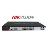 Hikvision Switch PoE - DS-3E2318P (16 port 100Mbps, 300W, 2 port 1000Mbps combo, menedzselhető) (DS-3E2318P)