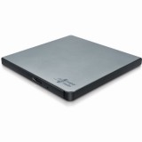 Hitachi-LG Data Storage Externer DVD-Brenner HLDS GP57ES40 Slim USB silver (GP57ES40.AHLE10B) - Optikai meghajtó