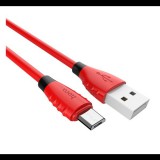 HOCO X27 adatkábel és töltő (USB - microUSB, gyorstöltés támogatás, 120cm, törésgátló) PIROS (X27_MICRO_1.2M_R) (X27_MICRO_1.2M_R) - Adatkábel