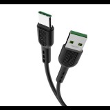 HOCO X33 adatkábel és töltő (USB - Type-C, gyorstöltés támogatás, 100cm) FEKETE (X33_TYPE-C_B) (X33_TYPE-C_B) - Adatkábel
