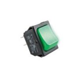 Home világítós billenőkapcsoló, 250V, 2ák, zöld (STV 02)