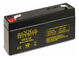 Honnor Security AGM akkumulátor, 6 V, 3,2 Ah, zárt, gondozásmentes