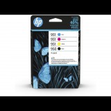 HP 950 fekete/951 cián/magenta/sárga tintapatron csomag (6ZC65AE) (6ZC65AE) - Nyomtató Patron