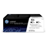 HP LaserJet CF283XD 83X dupla festékkazetta, fekete (2x2200 oldal) (CF283XD)