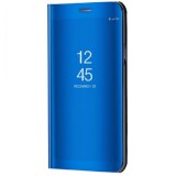 Huawei Honor 10X Lite, Oldalra nyíló tok, hívás mutatóval, Smart View Cover, kék (utángyártott) (102205) - Telefontok