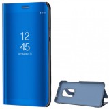 Huawei Mate 20, Oldalra nyíló tok, hívás mutatóval, Smart View Cover, kék (utángyártott) (RS82203) - Telefontok