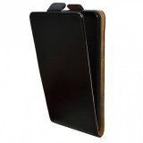 Huawei Nova 2 Plus, Forcell lenyitható bőrtok, Slim Flexi, felfelé nyíló - kinyitható, fekete (52012) - Telefontok