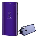 Huawei P Smart Z, Oldalra nyíló tok, hívás mutatóval, Smart View Cover, lila (utángyártott) (RS92993) - Telefontok