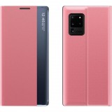 Huawei P20, Oldalra nyíló tok, stand, hívás mutatóval, vékony csíkban, Wooze Look Inside, rózsaszín (107721) - Telefontok