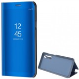 Huawei P30, Oldalra nyíló tok, hívás mutatóval, Smart View Cover, kék (utángyártott) (RS85153) - Telefontok
