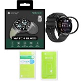 Huawei Watch 3 okosóra üvegfólia, tempered glass, hibrid, flexibilis, edzett, 3D, fekete kerettel, Bestsuit