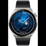 Huawei Watch GT 3 Pro Titanium okosóra, Titánium óratok, fekete fluoroelasztomer szíj (55028468) (huawei55028468) - Okosóra