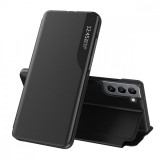 Hurtel Eco Leather View Case elegant case with a flip cover and stand function for Samsung Galaxy S22 + (S22 Plus) black