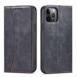 Hurtel Magnet Fancy Case Case for iPhone 12 Pro Max Pouch Wallet Card Holder Black