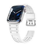 Hurtel Triple Protection csereszíj Apple Watch SE, 9, 8, 7, 6, 5, 4, 3, 2, 1 (41, 40, 38 mm) fehér
