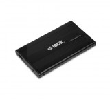 iBox IEU2F01 2.5" USB 2.0 Fekete külső HDD ház