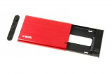 iBox IEUHDD5R 2.5" USB 3.1 piros külső HDD/SSD ház