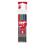 Ico ohp b 4db-os vegyes szín&#369; 2-3mm permanent marker 9580041000