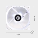 ID-Cooling ház hűtő ventiátor 12cm RGB LED (fehér keret) (XF-12025-RGB-SNOW) (XF-12025-RGB-SNOW) - Ventilátor