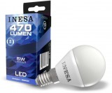 INESA LED izzó E14 5W 160° LED gömb izzó 6500K G3 470Lm