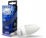 INESA LED izzó E14 5W 160° LED gyertya izzó 6500K G3 470Lm