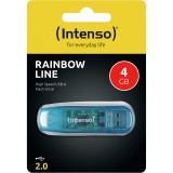 Intenso Rainbow Line 4GB USB 2.0  Áttetsző Kék (3502450) - Pendrive
