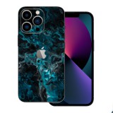 iPhone 13 Pro - Kék márvány mintás hátlap fólia