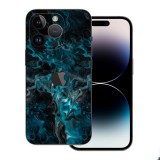 iPhone 14 Pro - Kék márvány mintás fólia