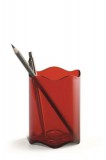 Írószertartó, műanyag, DURABLE, Trend, áttetsző piros (DB1701235003)