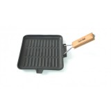 itália konyha Öntöttvas grill serpenyő 21,5cm szögletes