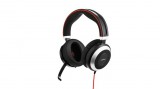 Jabra Evolve 80 UC Stereo Headset Vezetékes Fejpánt Irodai Fekete