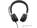 Jabra Evolve2 40 Mikrofonos fejhallgató, Microsoft tanúsítvány, USB, Fekete