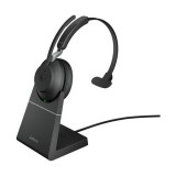 Jabra Evolve2 65, MS Mono Headset Vezeték nélküli Fejpánt Irodai USB A típus Bluetooth Fekete