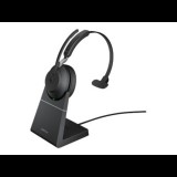 Jabra Evolve2 65 MS Mono - headset - with charging stand (26599-899-989) - Fejhallgató