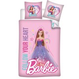 JAVOLI Barbie Follow Your Heart Gyerek Ágyneműhuzat 100×135 cm, 40×60 cm