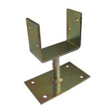 JKH Oszloptalp "U" lecsav. talpas 120 x 60 x 100 / 5 mm sárga horgany