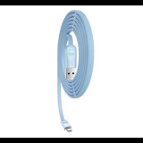 JOYROOM JIANGXIN adatkábel és töltő (USB - Type-C, gyorstöltés támogatás, 100cm, törésgátló, lapos kábel) VILÁGOSKÉK (S-1030M1_BL) (S-1030M1_BL) - Adatkábel