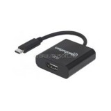 Kábel átalakító - USB-C 3.1 to HDMI (3840x2160p@30Hz, 4K, Full HD, UHD) (MANHATTAN_151788)