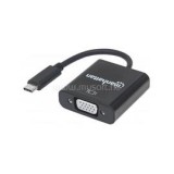 Kábel átalakító - USB-C 3.1 to VGA (1920x1080p@60Hz, Full HD) (MANHATTAN_151771)