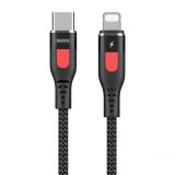 Kábel USB-C do Lightning Remax Lesu Pro, 1m (fekete)