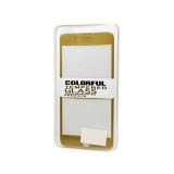 Karc és ütésálló fólia arany szélekkel iPhone 7 Plus Colorful