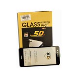 Karc és ütésálló üvegfólia fekete kerettel Huawei P10 Lite 5D Colorful Premium