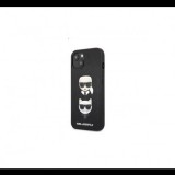 Karl Lagerfeld Apple iPhone 13 mini Karl et Choupette Saffiano bőr tok, fekete (KLHCP13SSAKICKCBK) (KLHCP13SSAKICKCBK) - Telefontok