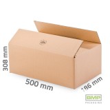 Kartondoboz 500x308x186 mm - 3 rétegű papírdoboz