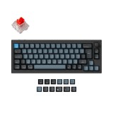Keychron Q2 Pro QMK Custom RGB Banana Red Mechanical Keyboard Carbon Black UK Q2P-M1-UK