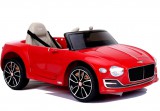 KicsiKocsiBolt Bentley 12V Elektromos kisautó lakk piros, 2,4 Ghz szülői távirányítóval, nyitható ajtóval 4353