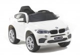 KicsiKocsiBolt BMW X6M  fehér 12V Egyszemélyes Elektromos kisautó 2,4 GHz távirányító, Nyitható ajtók, Bőr hatású ülés, EVA kerekek, 2076